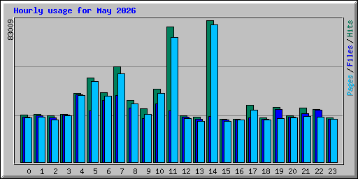 Hourly usage for May 2026