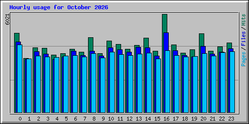 Hourly usage for October 2026